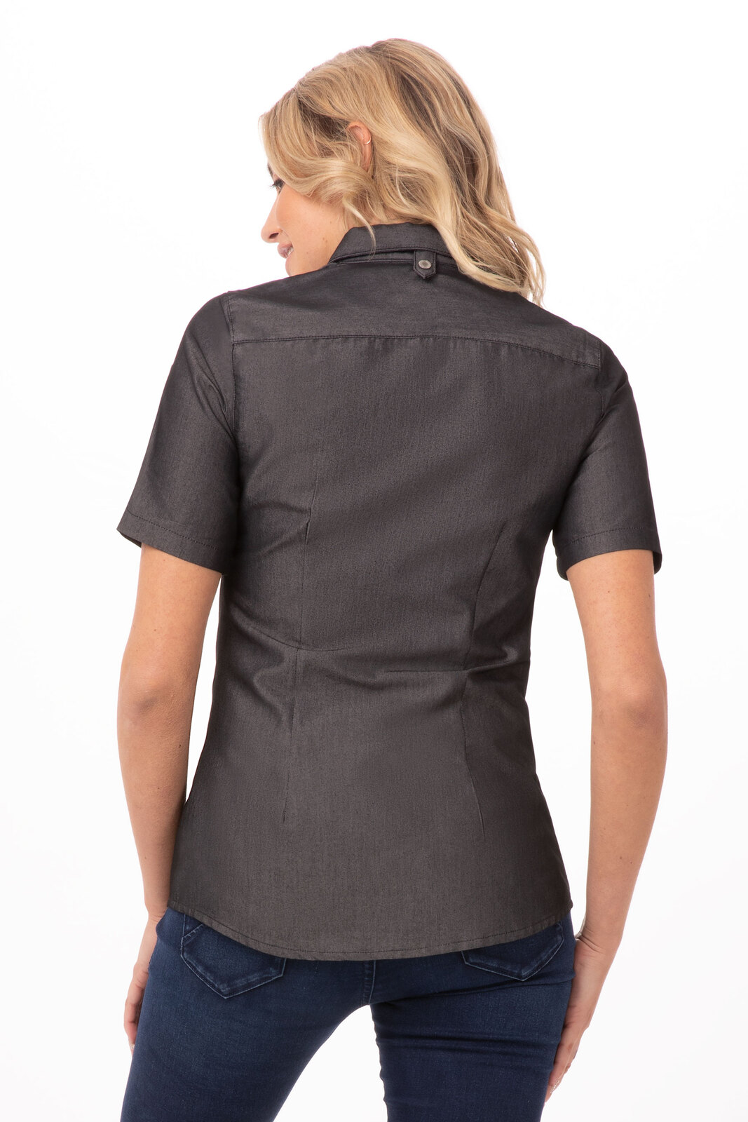 Saaksha and Kinni Work Shirt | Women, Tops, Shirts, Black, Mirror,  Cambric(100% Cotton), Wide Collar, Full Floun… | Womens work shirt, Aza  fashion, Types of sleeves