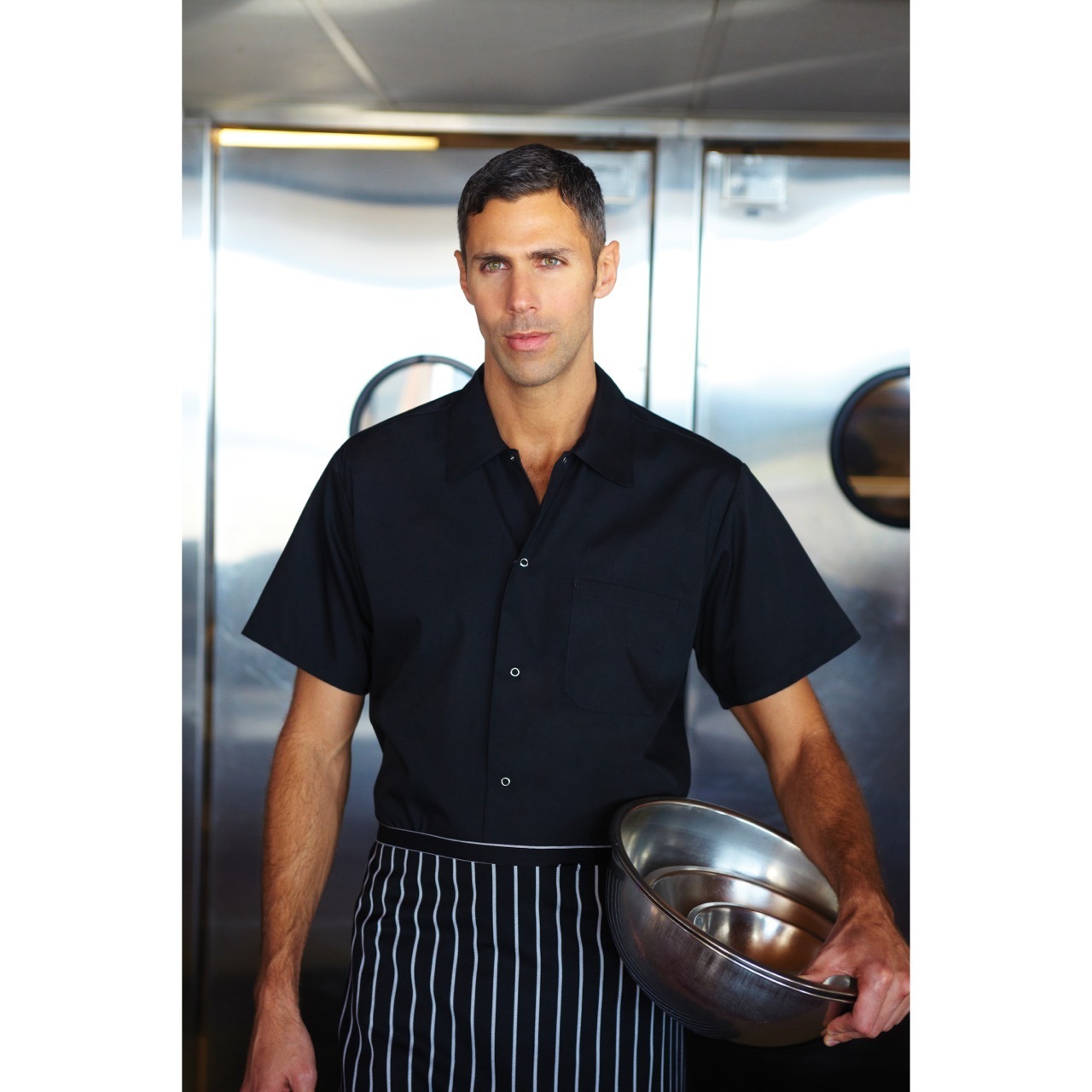 Chef Works Black Utility Cook Shirt