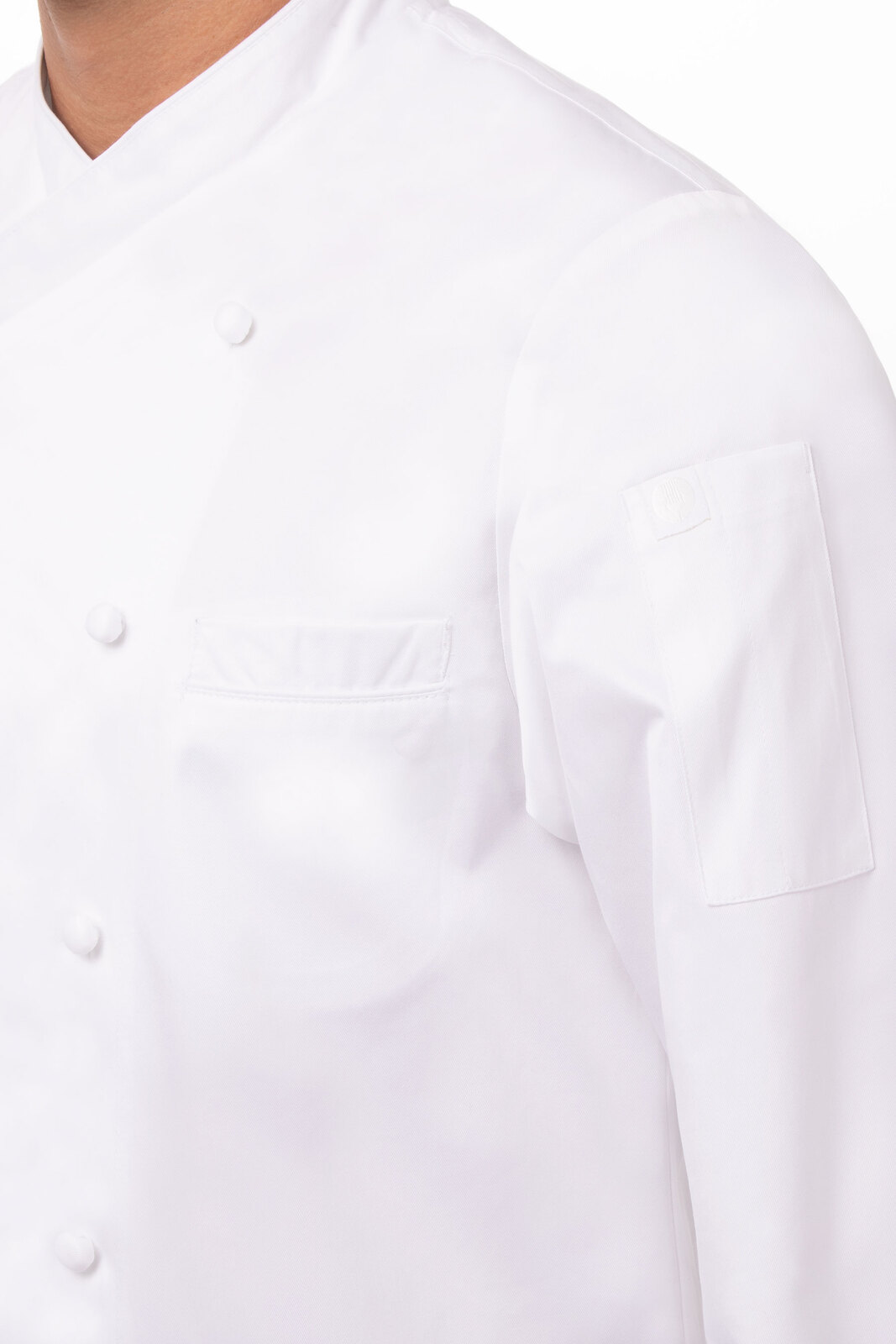 Chef Works Milan White 100% Cotton Chef Jacket
