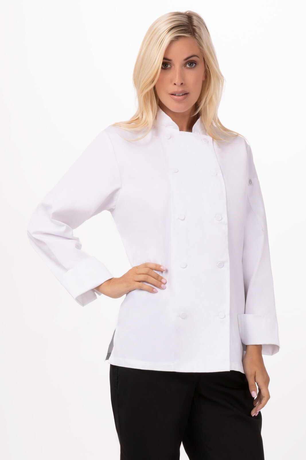  Chef  Works Marbella Womens White Chef Jacket 