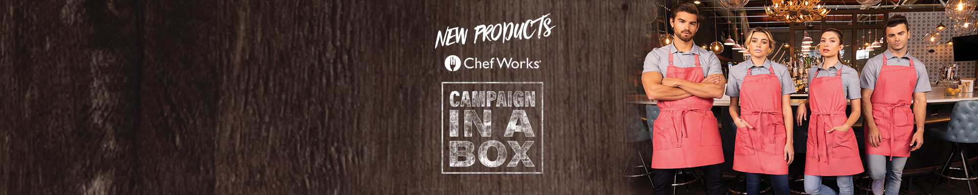 Campaign in a Box NEW Medford Aprons - Chef Works
