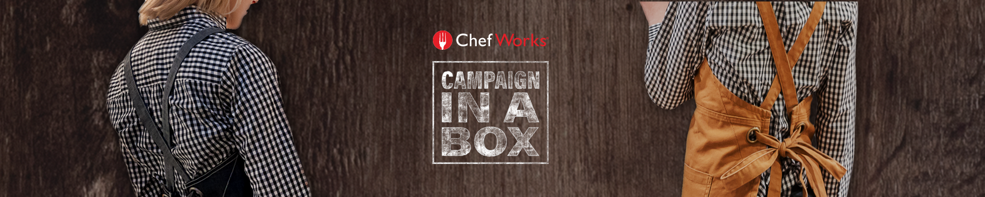 Campaign in a Box - Cross-Back Apron Collection - Chef Works